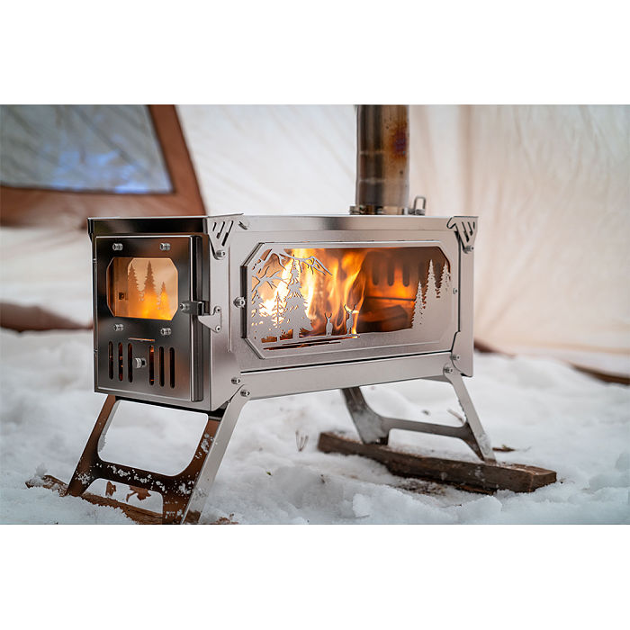 T-Brick Altay Mirror Version Limited Edition | Portable Titanium Stove for Hot Tent Camping | POMOLY New Arrival