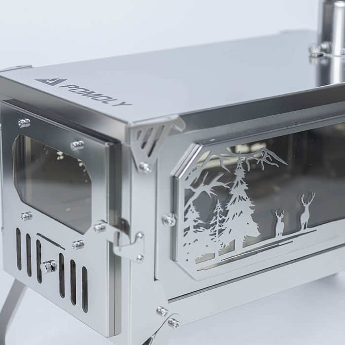T-Brick Altay Mirror Version Limited Edition | Portable Titanium Stove for Hot Tent Camping | POMOLY New Arrival