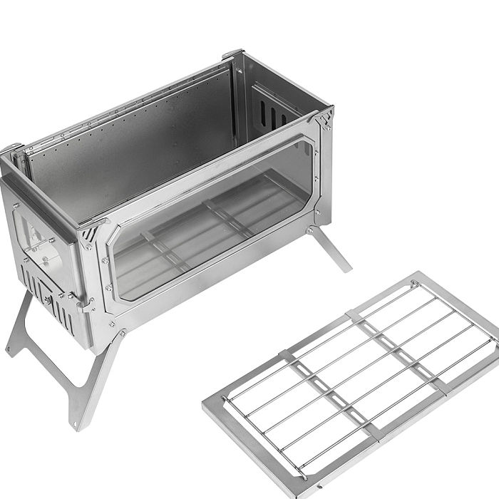 T-Brick Ultra | Portable Titanium Wood Stove | Camping Tent Stove for 3-6P
