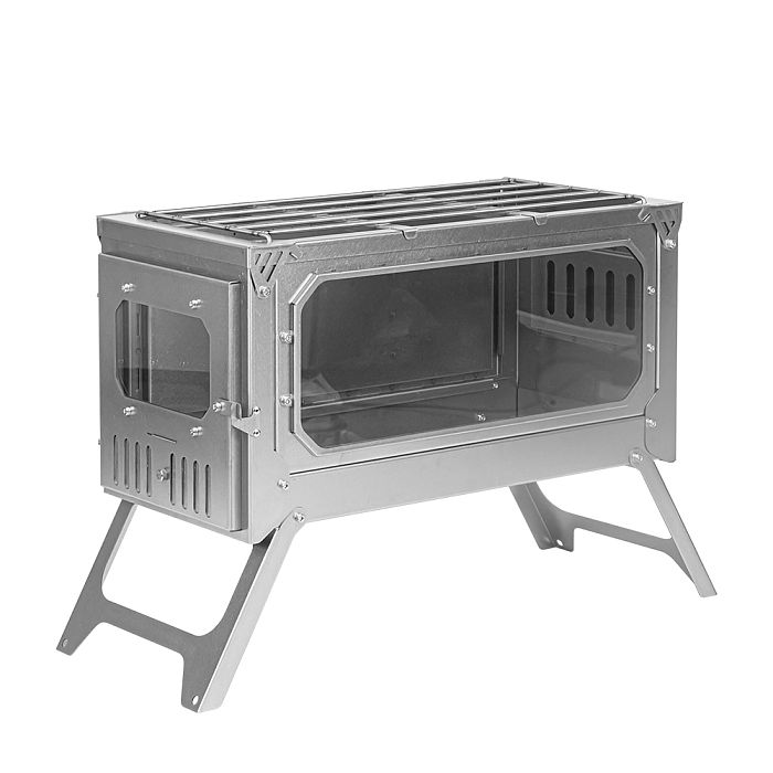 T-Brick Ultra | Portable Titanium Wood Stove | Camping Tent Stove for 3-6P