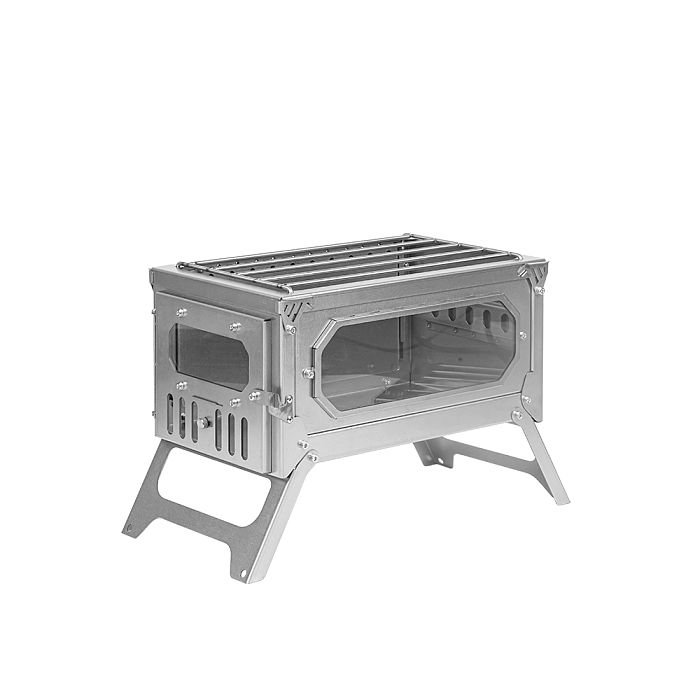 T-BRICK Mini Wood Burning Stove | Fastfold Titanium Camping Tent Stove