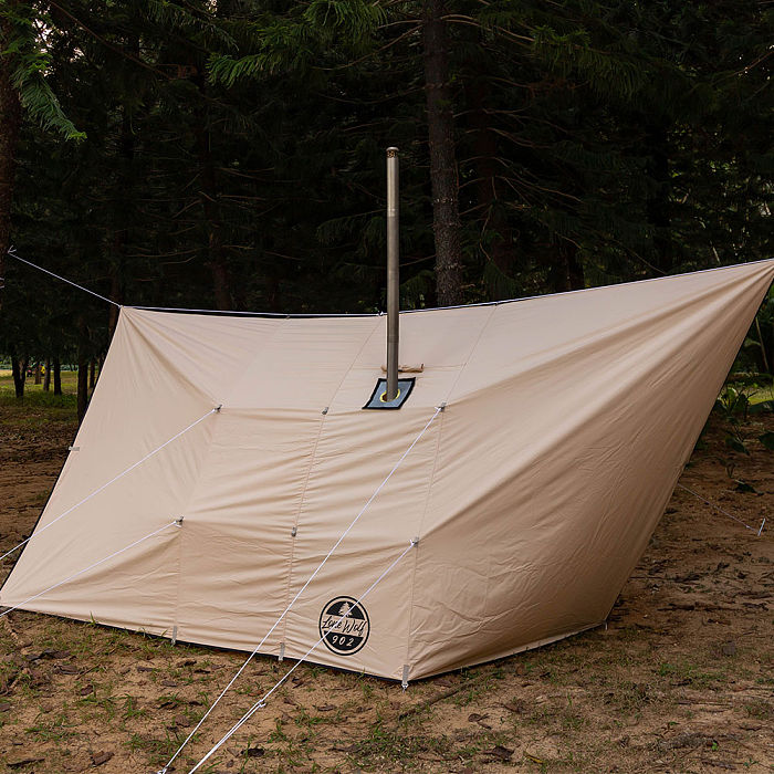 Rhombus Hammock Hot Tarp | Lonewolf902 Canvas Hot Shelter for Hammock Camping