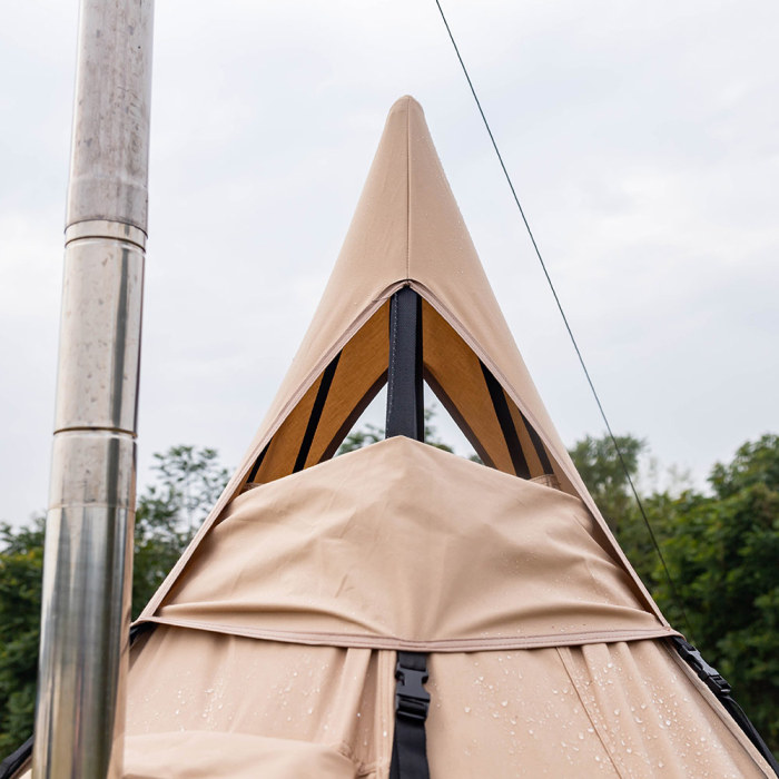 Pomoly PEAK TC Hot Tent, Tetoron Cotton Tent with Inner Tent Winter  Camping