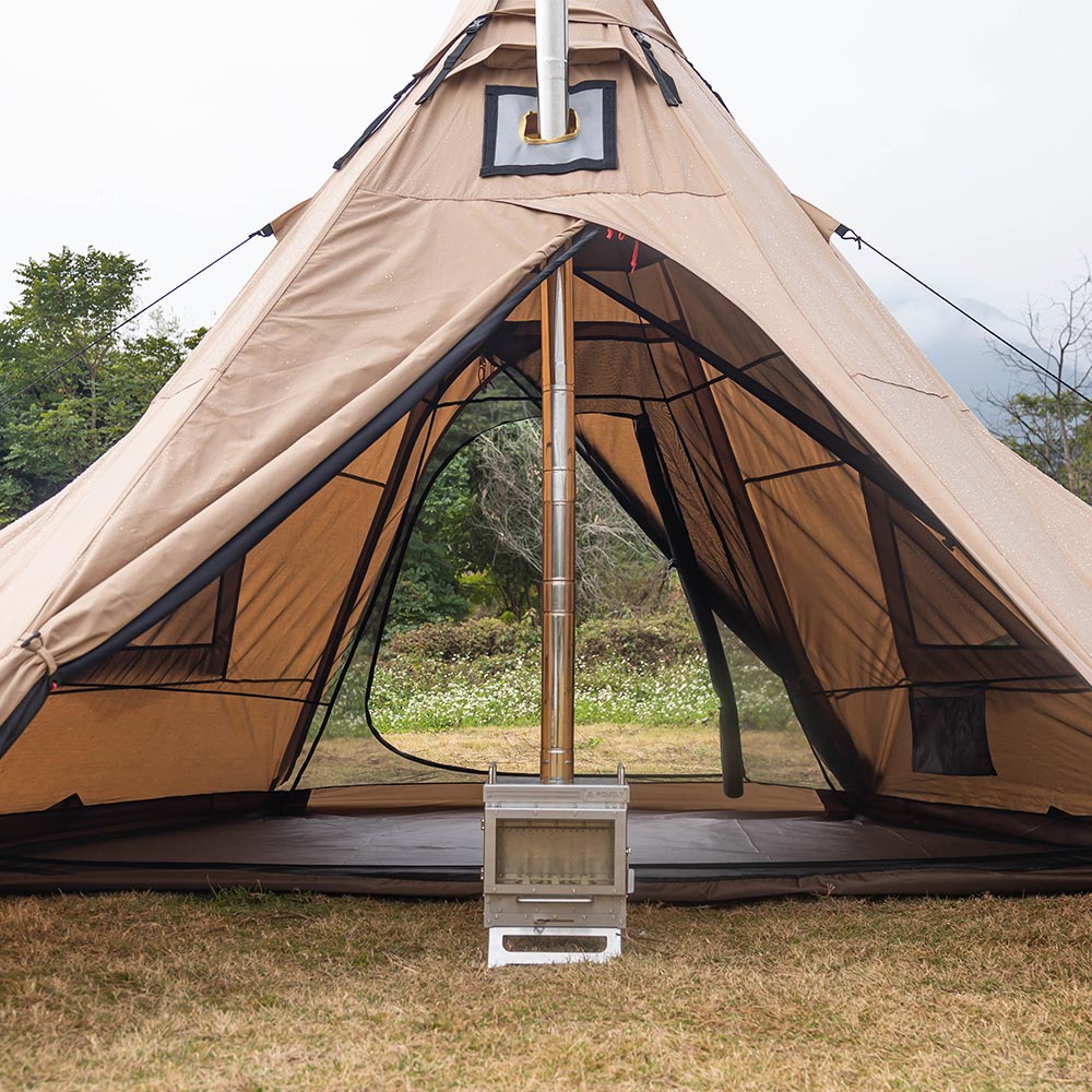 Pomoly PEAK TC Hot Tent | Tetoron Cotton Tent with Inner Pomoly PEAK TC Hot Tent | Tetoron Cotton Tent with Inner