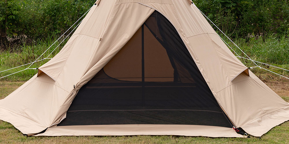 Pomoly PEAK TC Hot Tent, Tetoron Cotton Tent with Inner Tent Winter  Camping