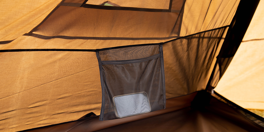 PEAK teepee hot tent with storage pocket