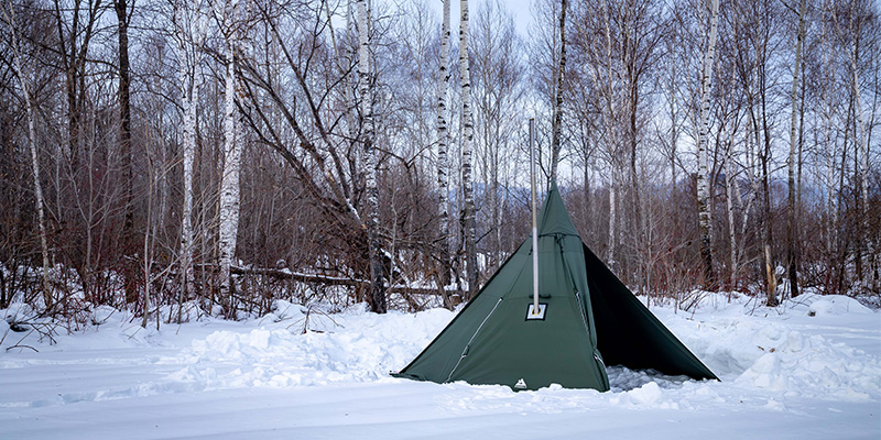 YARN plus teepee tent with stove jack