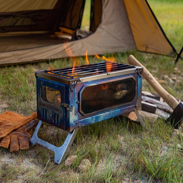 T-Brick | Portable Titanium Wood Stove for Hot Tent Camping | POMOLY 2022 New Series