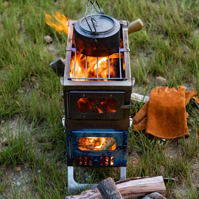 T-Brick & T-Brick Max Campfire Grill Titanium Ultralight Stove Accessory