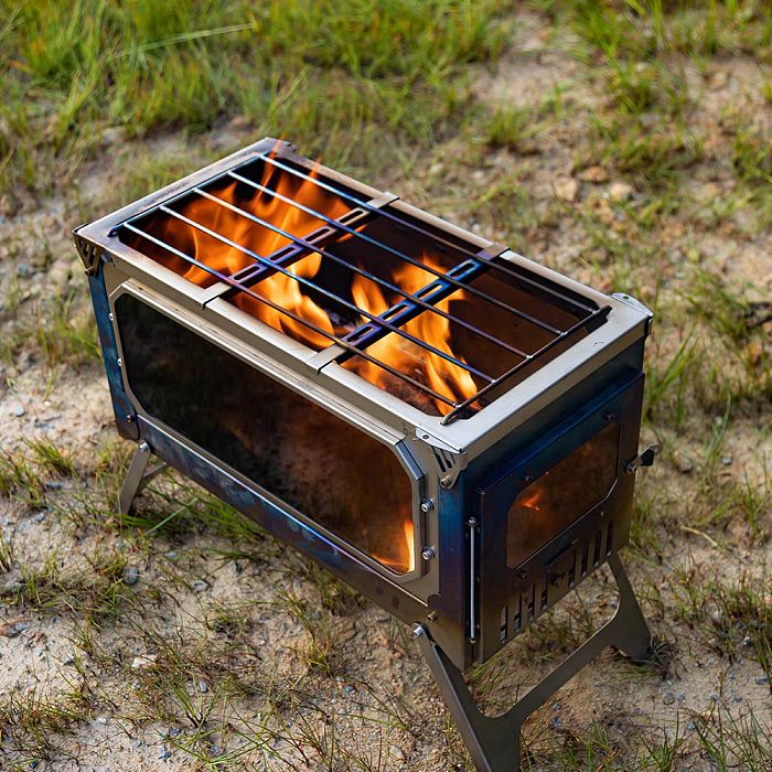 T-Brick Ultra | Portable Titanium Wood Stove | Camping Tent Stove for 3-6P