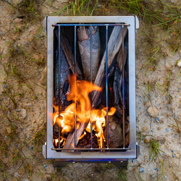 T-Brick Mini | Portable Titanium Wood Stove for Solo Hot Tent Camping | POMOLY 2022 New Series