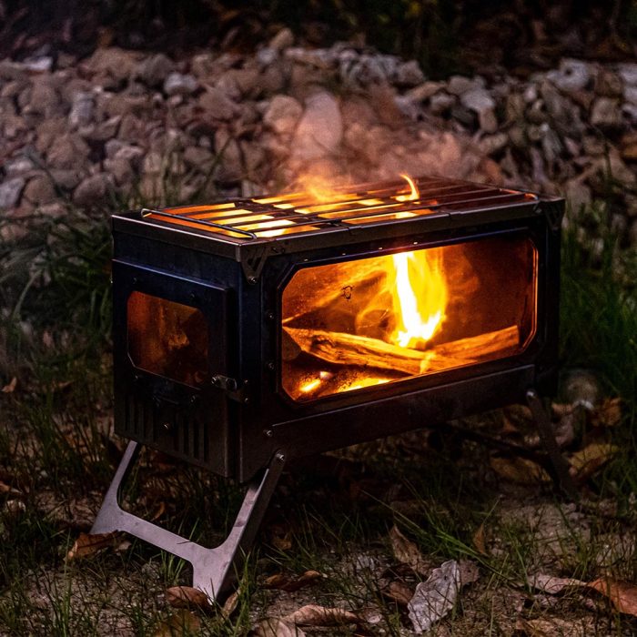 T-Brick Ultra Campfire Grill Ultralight Titanium Stove Accessory
