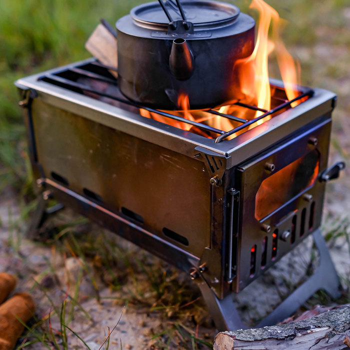 T-Brick Mini Titanium Campfire Grill