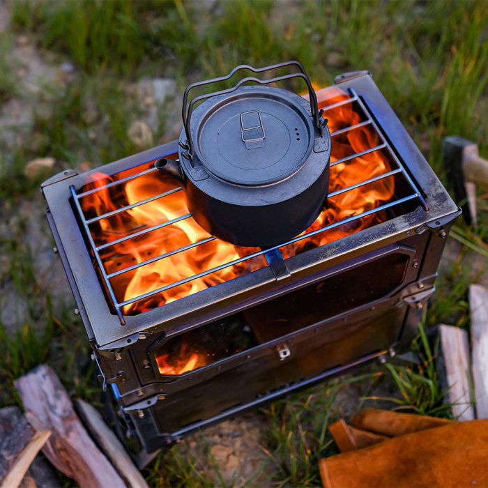 T-Brick Max | Portable Titanium Stove for Multiplayer Hot Tent Camping