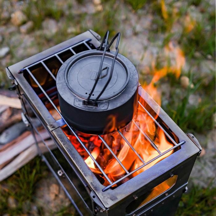 T-Brick Max | Portable Titanium Stove for Multiplayer Hot Tent Camping