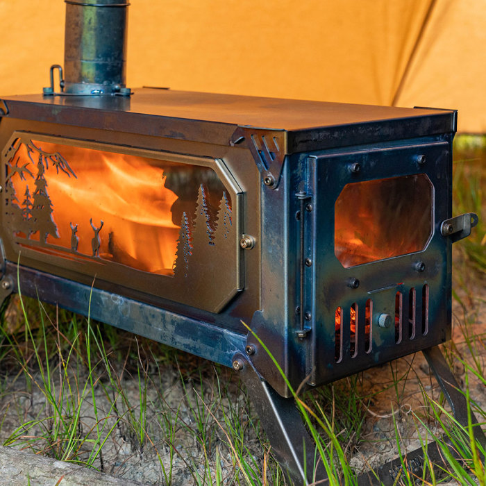 T-Brick Altay Winter Version | Portable Titanium Wood Stove for Hot Tent Camping