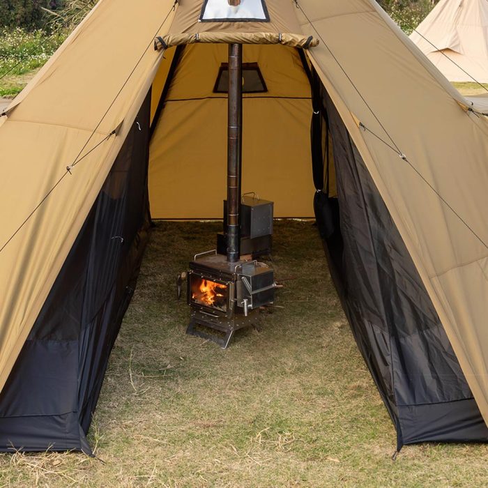 Bromance 70 Tipi Wood Stove Tent for 4-6 Person (3 Stove Jacks) | POMOLY 2022 New Arrival