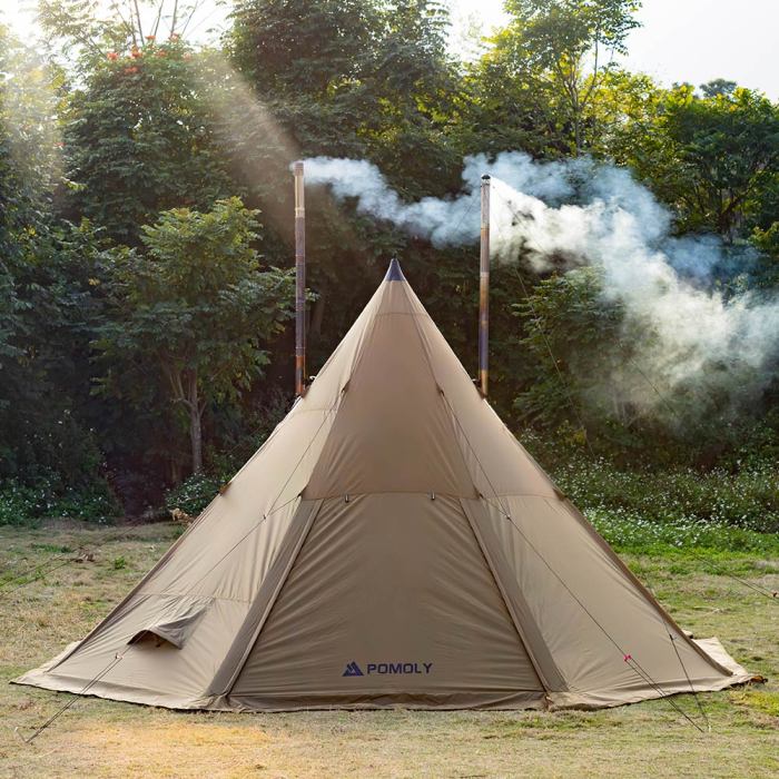 Bromance 70 Tipi Wood Stove Tent for 4-6 Person (3 Stove Jacks) | POMOLY New Arrival