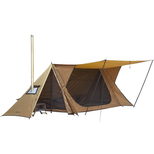 Canvas Tent with Wood Stove  Cozy and Warm Camping Retreat
