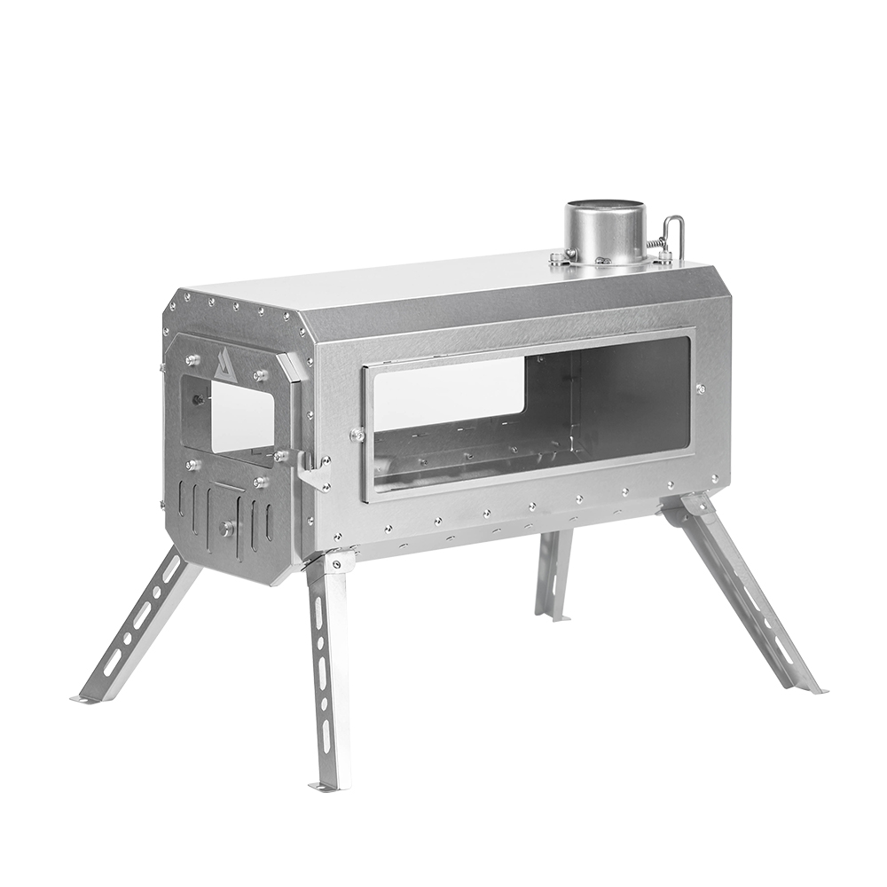 Titanium wood stove for ultralight outlet backpacking