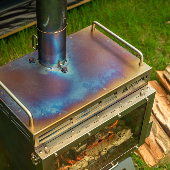 【Pre Order】Dweller-Ti Wood Stove | Titanium Outdoor Fireplace | POMOLY & GREEN STOVE New Arrival