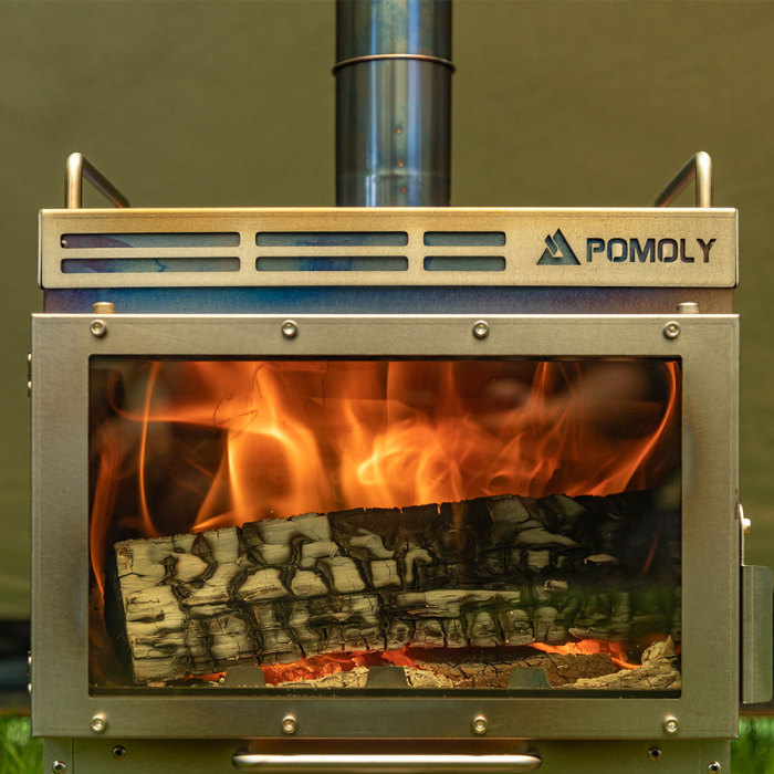 [Pre Order] Dweller-Ti Wood Stove | Titanium Outdoor Fireplace | POMOLY & GREEN STOVE 2022 New Arrival