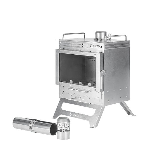 Dweller-Ti Wood Stove | Titanium Outdoor Fireplace | POMOLY & GREEN STOVE New Arrival