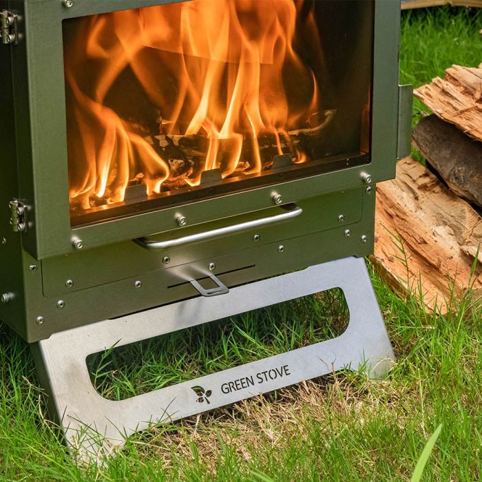 Dweller-Ti Wood Stove | Titanium Outdoor Fireplace | POMOLY & GREEN STOVE 2022 New Arrival