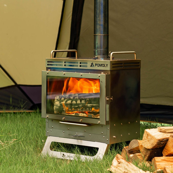 [Pre Order] Dweller-Ti Wood Stove | Titanium Outdoor Fireplace | POMOLY & GREEN STOVE 2022 New Arrival