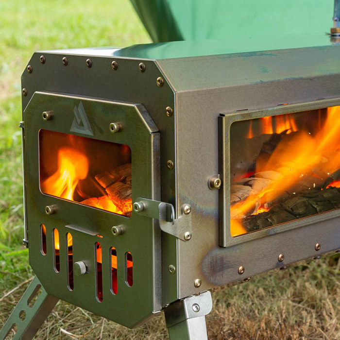 Traveller 3 Wood Stove | Non Rolling Titanium Chimney Version | Ultralight Tent Stove | New Arrival