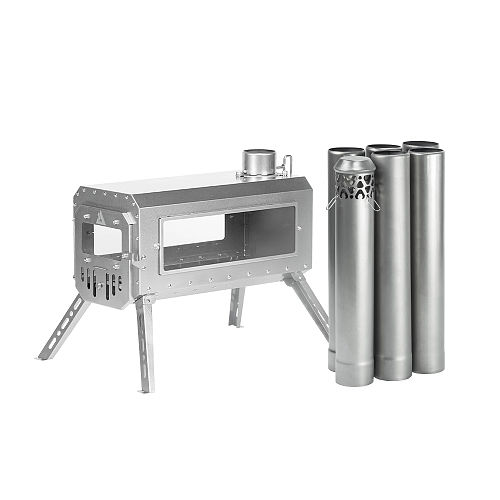 【Pre Order】Traveller 3 Wood Stove | Non Rolling Titanium Chimney Version | Ultralight Tent Stove | New Arrival