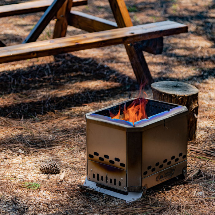 Mjölnir Titanium Fire Pit | POMOLY x CAMPING TOGETHER Camping Wood Stove| New Arrival 2022