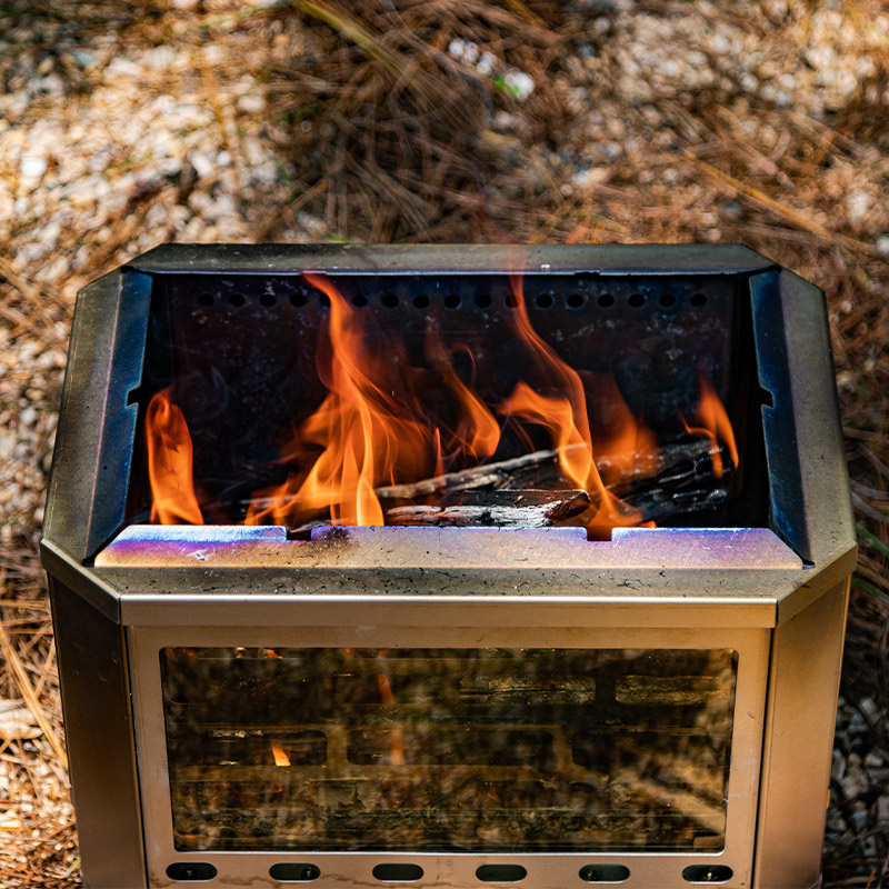 Mjölnir Titanium Camping Fire Pit | POMOLY x CAMPING