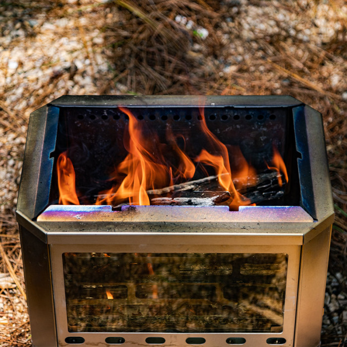 Mjölnir Titanium Fire Pit | POMOLY x CAMPING TOGETHER Camping Wood Stove| New Arrival