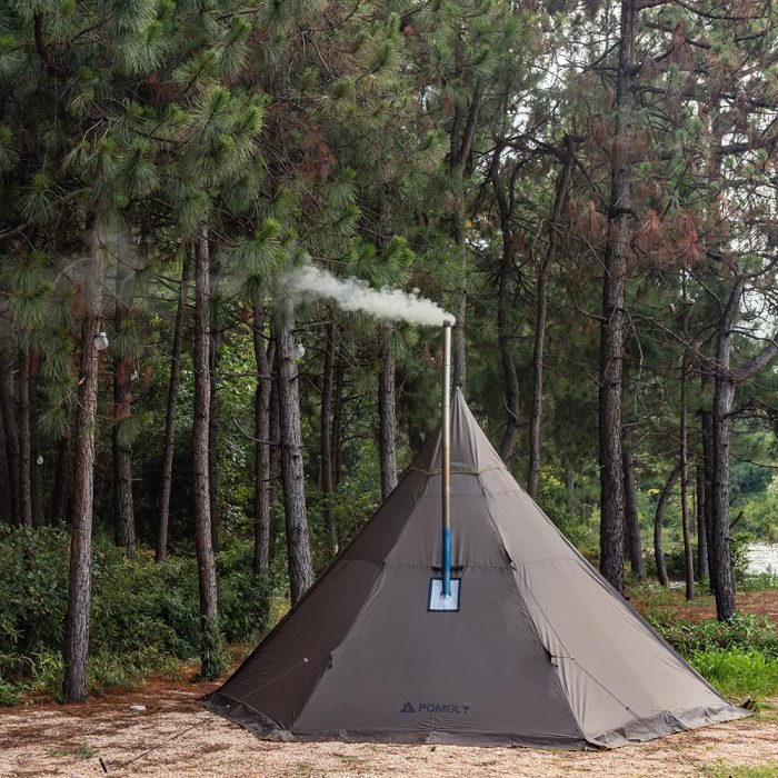 HUSSAR Plus 2.0 Camping Hot Tent | Tipi Tent with Stove Jack | POMOLY New Arrival