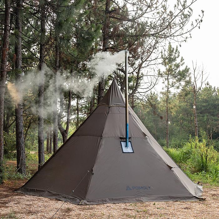 HUSSAR Plus 2.0 Camping Hot Tent | Tipi Tent with Stove Jack | POMOLY New Arrival