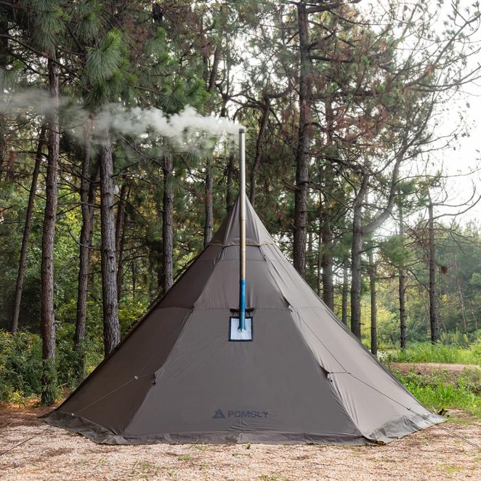 HUSSAR Plus Tipi with Stove Jack 4P Hot Tent | POMOLY 2021 New Series