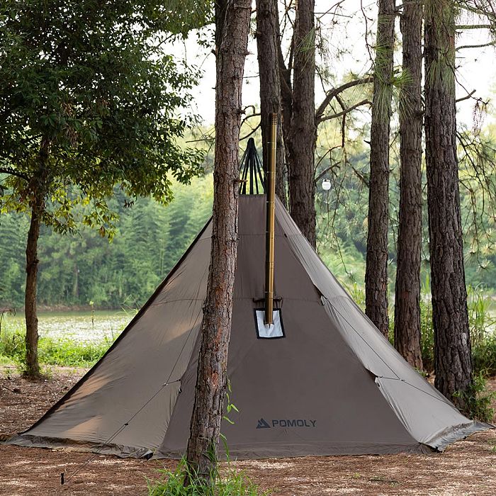 HUSSAR Plus 2.0 Camping Hot Tent | Tipi Tent with Stove Jack | POMOLY New Arrival