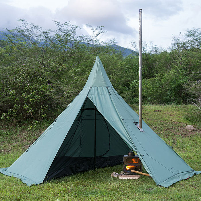 HUSSAR Plus 2.0 Camping Hot Tent | Tipi Tent with Stove Jack | POMOLY New Arrival
