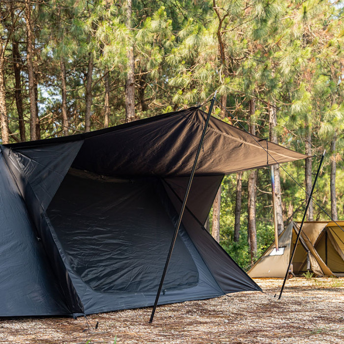 STOVEHUT BLACK Shelter Hot Tent with Stove Jack | Camping Hot Tent | POMOLY New Arrival