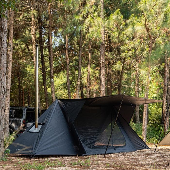 STOVEHUT BALCK Shelter | Camping Hot Tent for Bushcrafter | POMOLY New Arrival 2022