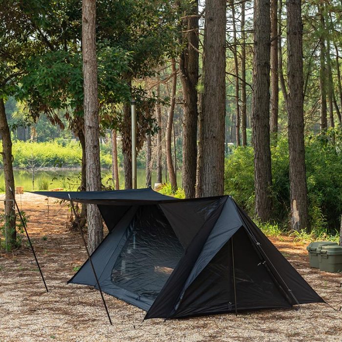 STOVEHUT BLACK Shelter Hot Tent with Stove Jack | Camping Hot Tent | POMOLY New Arrival 2022