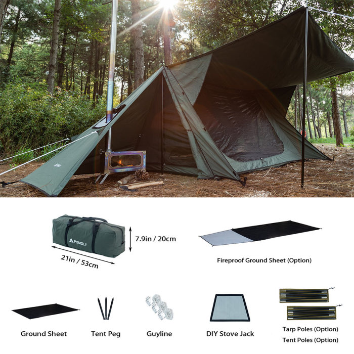 [Pre Order] STOVEHUT TC Chimney Shelter | Camping Hot Tent for Bushcrafter | POMOLY New Arrival 2022