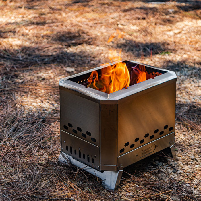 Mjölnir Fire Pit | CAMPING TOGETHER Stainless Steel 304 Camping Wood Stove| New Arrival