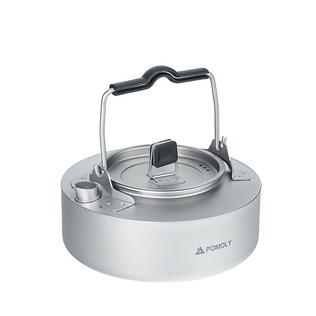 POMOLY Titanium Kettle 700ml | Ultralight Backpacking Coffee Pot | POMOLY
