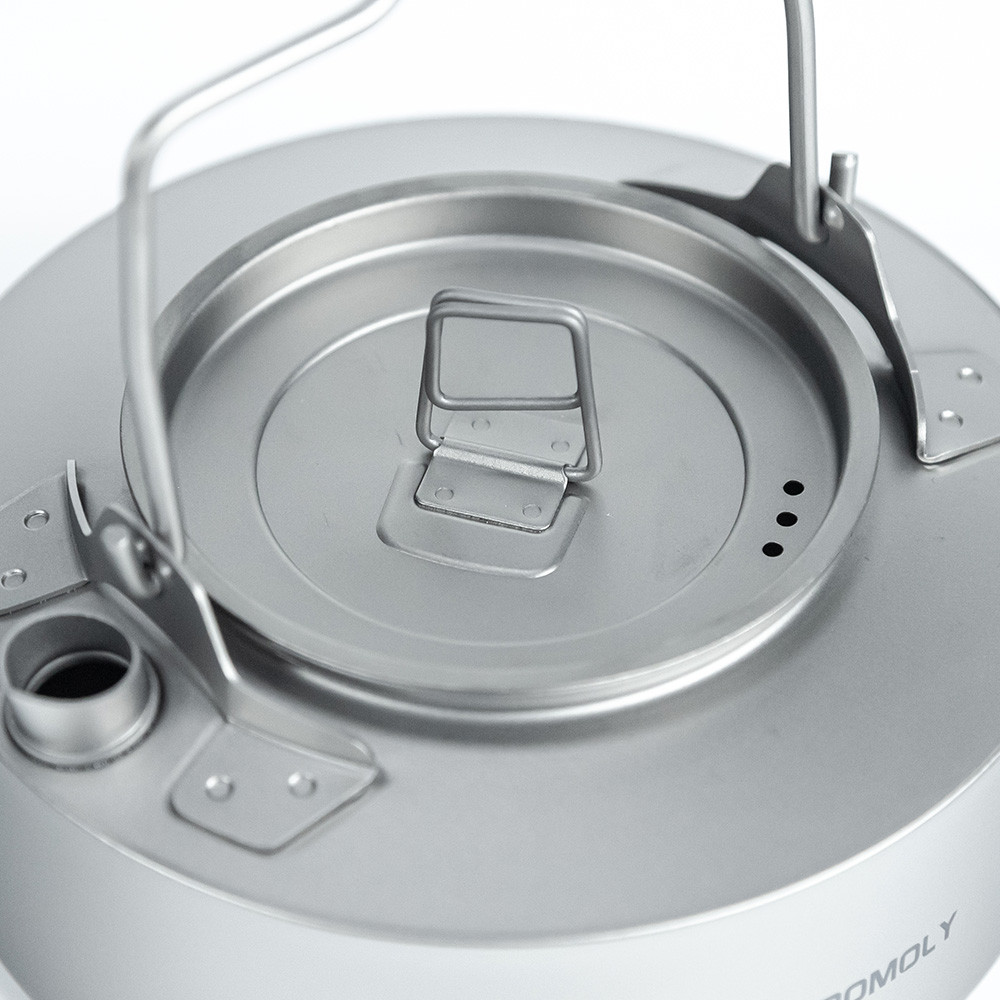 POMOLY Titanium Kettle 700ml Ultralight Backpacking Coffee Pot POMOLY