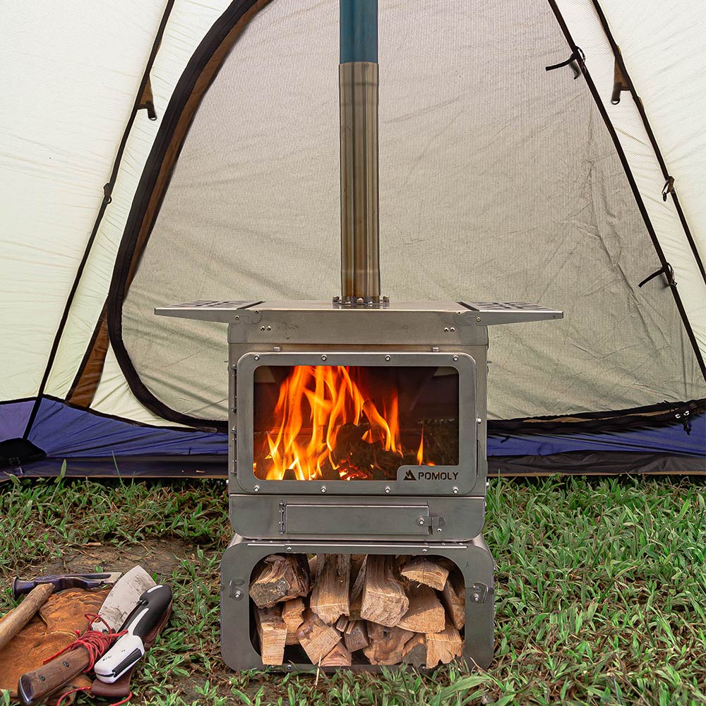 Lumberjack Max Titanium Tent Stove | Portable Tent Wood Stove 