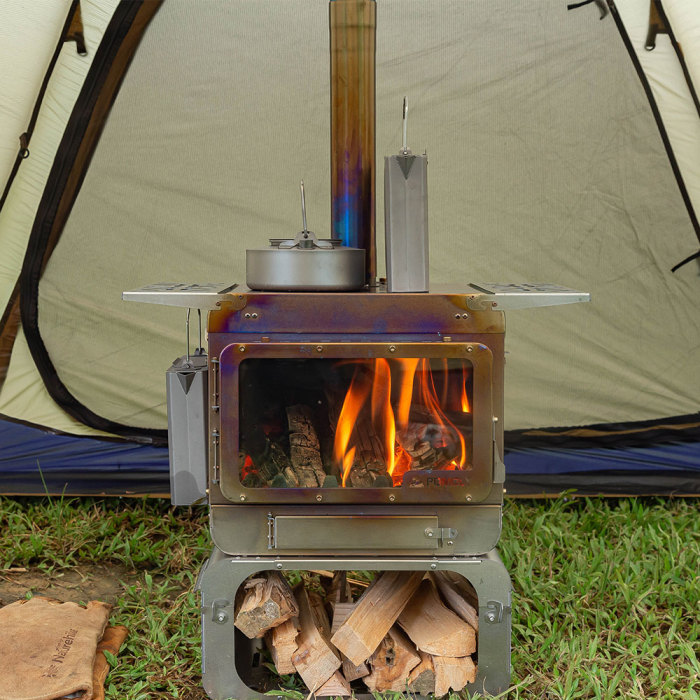 Lumberjack Max Titanium Tent Stove | Portable Tent Wood Stove | Wood  Burning Stove