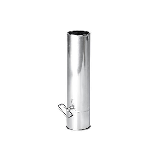 Φ2.36in x 9.84in (Φ6cm x 25cm) Airflow Controller Chimney Section | for Tent Stoves with 2.36in / 6cm Diameter Chimney | POMOLY