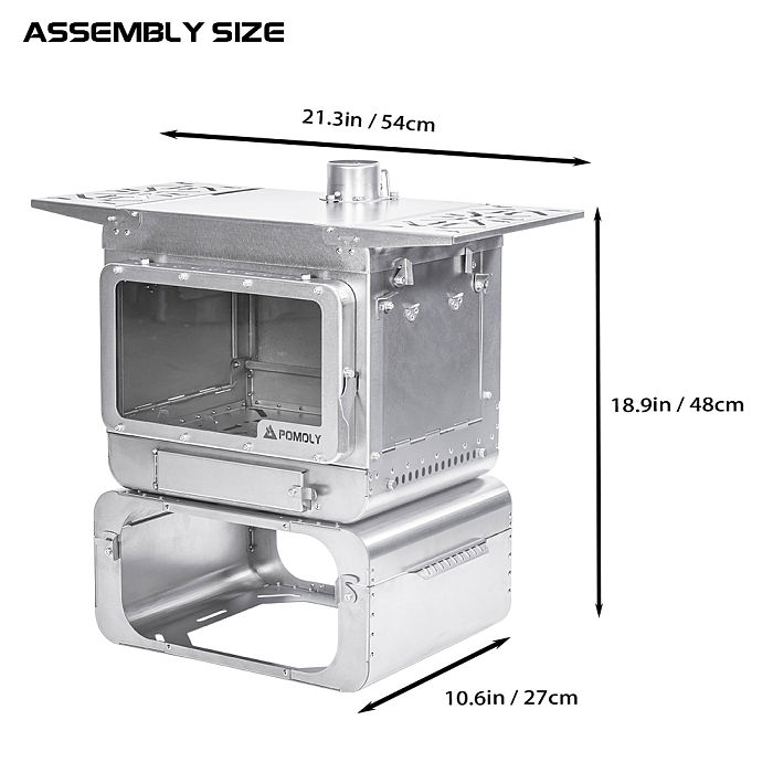 Lumberjack Max | Titanium Wood Stove | Portable Tent Stove | POMOLY New Arrival